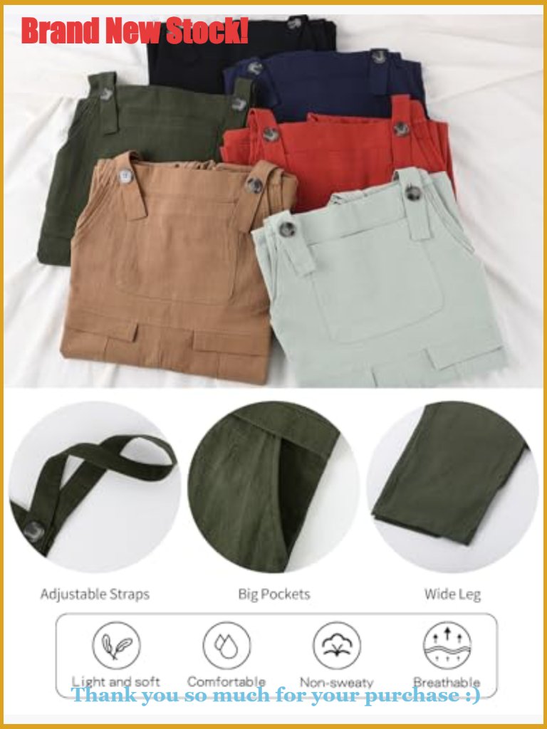 Loose Fit Linen Overalls Jumpsuit With Adjustable Straps And Pockets